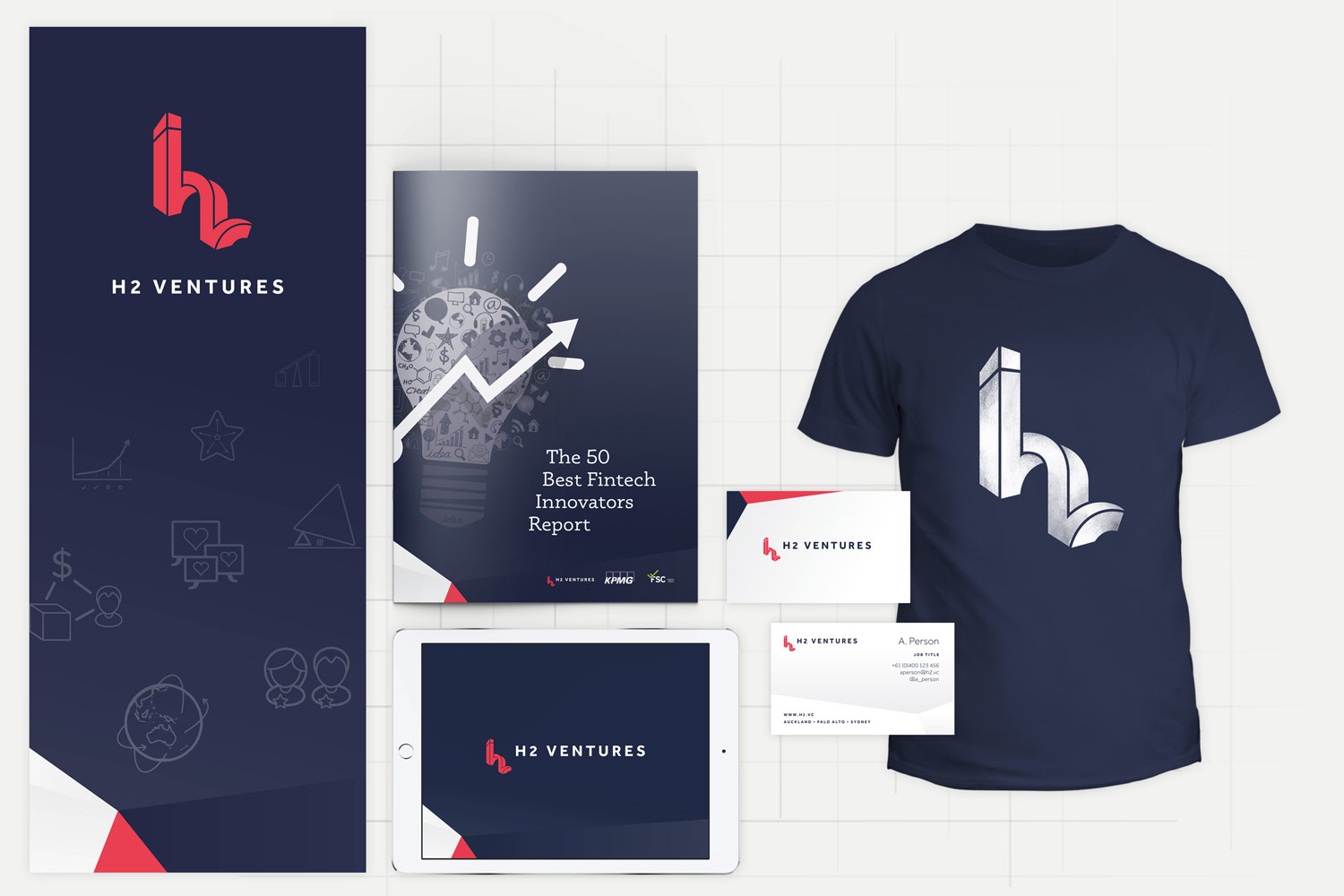 H2 Ventures brand design by Theysaurus